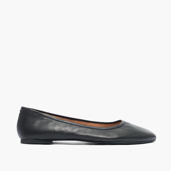 Madewell Shoes - New MADEWELL The Reid Ballet Flat in Black Leather